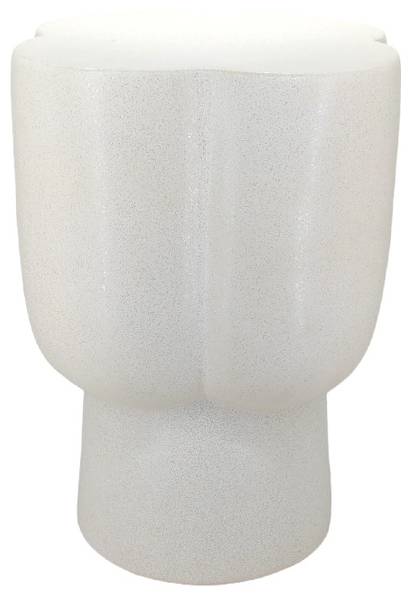 Beistelltisch JUNTO Weiß - Keramik - 35 x 45 x 35 cm