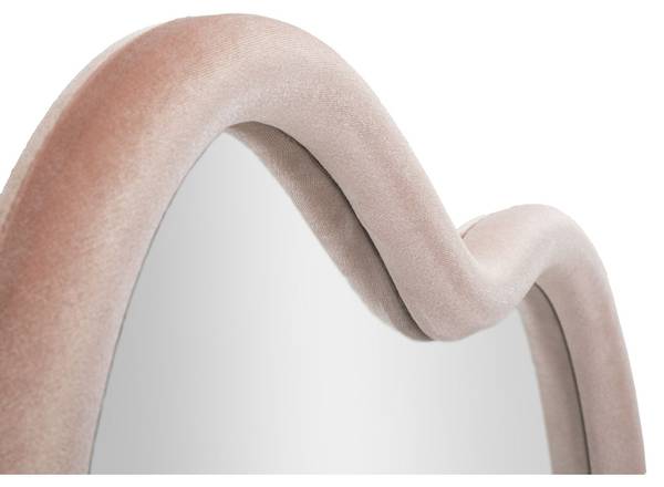 Gerahmter Spiegel Cloud Pink - Samt - 90 x 60 x 4 cm