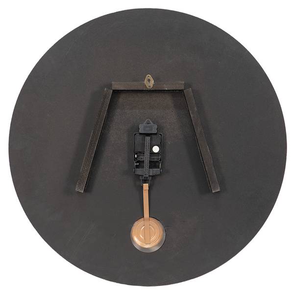 Wanduhr Modern-EltonV Braun - Holzwerkstoff - 58 x 4 x 58 cm