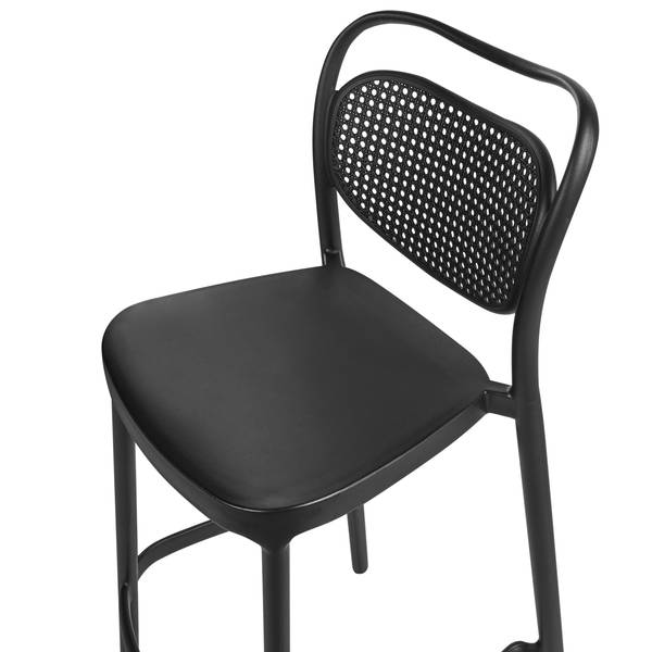 Hocker CELLENO 2-tlg Schwarz - Kunststoff - 44 x 106 x 48 cm