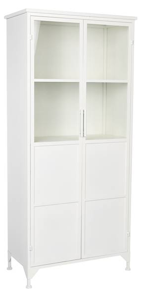 Wandschrank MIYA Weiß - Metall - 35 x 150 x 68 cm