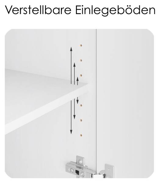 Aktenschrank Elona M1 Schwarz - Weiß