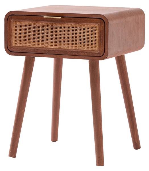 Nachttisch MALI Braun - Rattan - 42 x 50 x 34 cm