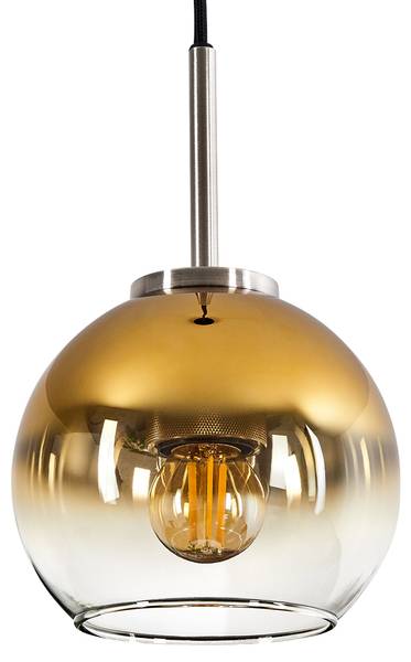 Deckenleuchte Cesaro Gold - Aluminium - Klarglas - 80 x 140 x 80 cm