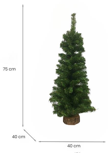 Merry Weihnachtsbaum Grün - PVC - 40 x 75 x 40 cm