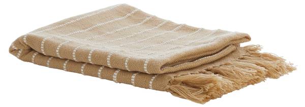 Decke BATERNO Braun - Textil - 130 x 1 x 170 cm