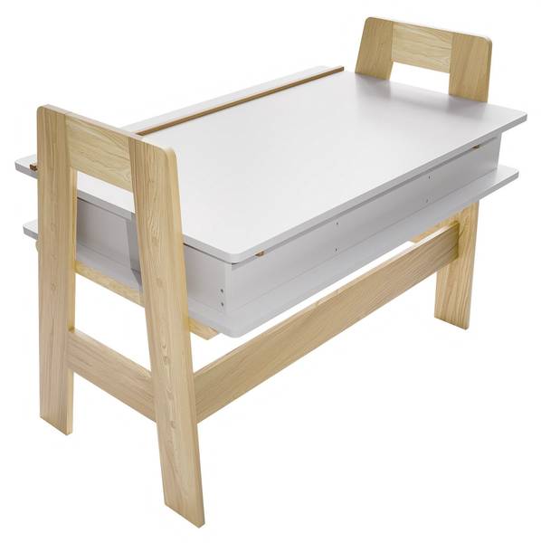 Kinderschreibtisch Fietje Plus Weiß - Holzwerkstoff - 94 x 76 x 63 cm