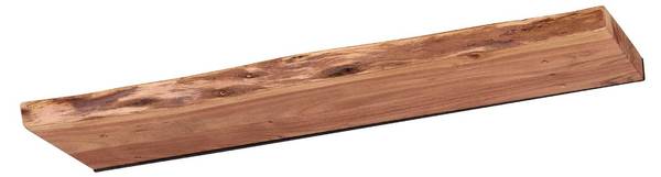 Wandplank Edge bruin - massief hout - 20 x 4 x 90 cm