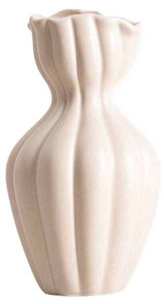 Vase FILLY Beige - Keramik - 14 x 26 x 14 cm