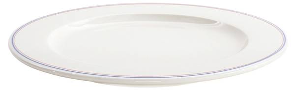 Teller FORTE MIZU Weiß - Porzellan - 21 x 1 x 21 cm