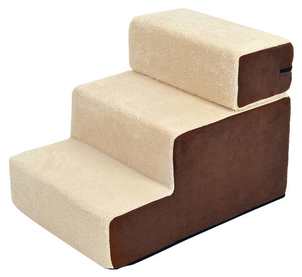 Hondentrap D06-004 beige - textiel - 40 x 39 x 54 cm