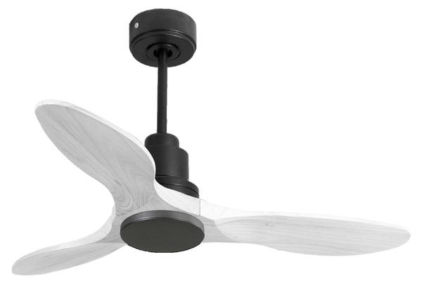Deckenventilator Lima Schwarz - Metall - 106 x 32 x 106 cm