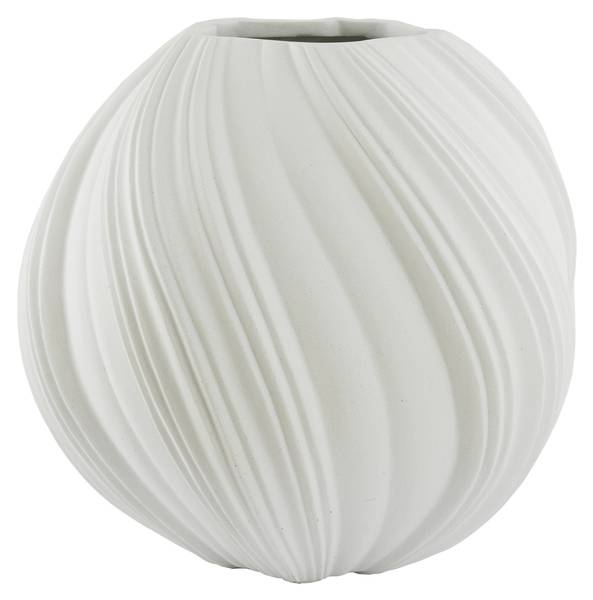 Vase YATUNG Weiß - Stein - 65 x 60 x 65 cm