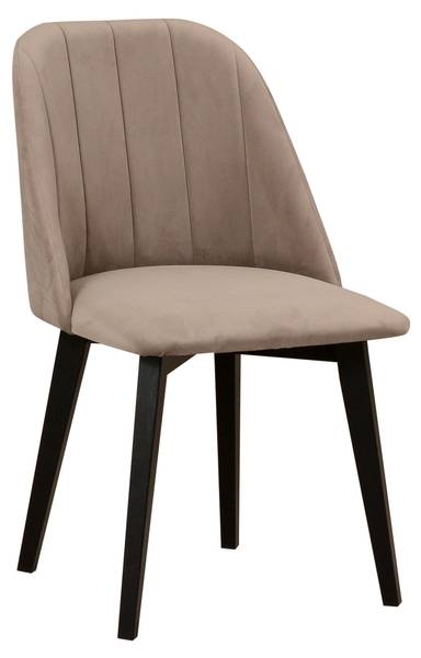 Stuhl MONTI 3 (2er Set) Schwarz - Perlweiß - 48 x 83 x 47 cm