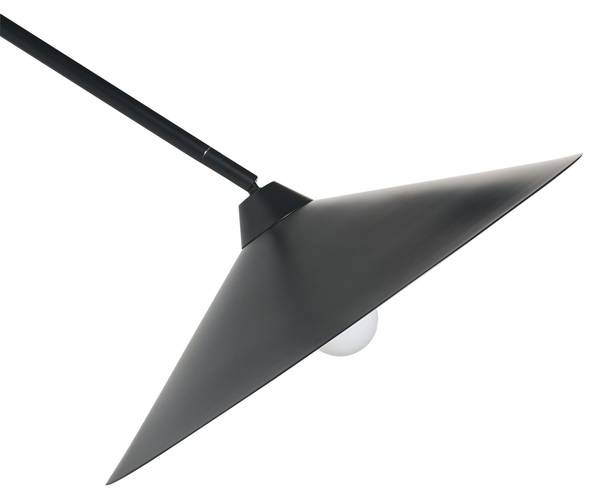 Wandlamp NENTON zwart - metaal - 60 x 120 x 45 cm