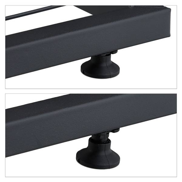 Plantenrek staal 4 etages zwart - staal - 44 x 73 x 23 cm