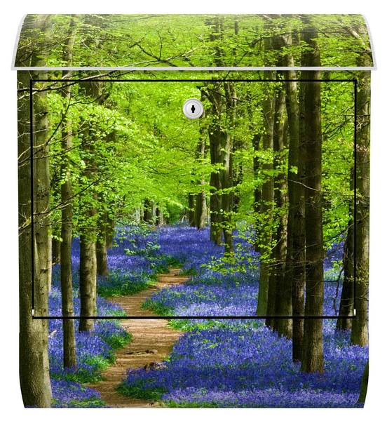 Briefkasten Wanderweg in Hertfordshire Grün - Stahl - 39 x 46 x 13 cm
