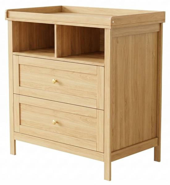 Wickelkommode NATMUD28 Ⅲ Braun - Holzwerkstoff - 50 x 90 x 82 cm