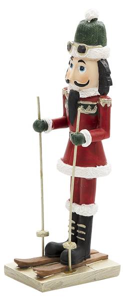 Figur Nussknacker Weihnachten-Nathan Rot - Kunststoff - 4 x 17 x 6 cm