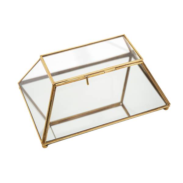 Schmuckaufbewahrung Juna Gold - Metall - 15 x 18 x 26 cm