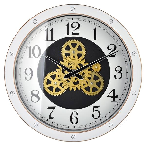 Wanduhr RAMSEY Gold - Kunststoff - 40 x 40 x 40 cm