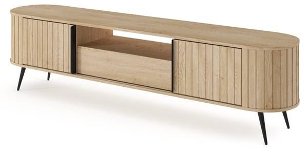 TV-Lowboard Cremona Braun - Holzwerkstoff - 196 x 51 x 41 cm