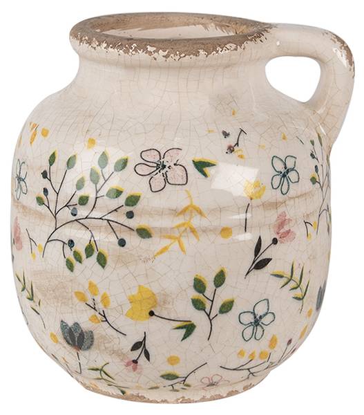 Dekorative Kanne Prince Beige - Keramik - 12 x 14 x 12 cm