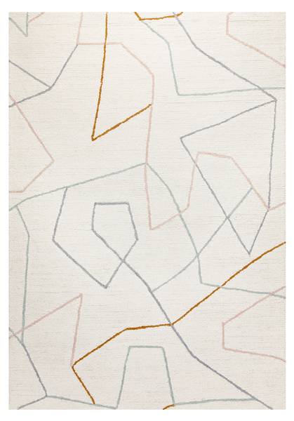 Kurzflorteppich Nox Cremeweiß - 140 x 200 cm