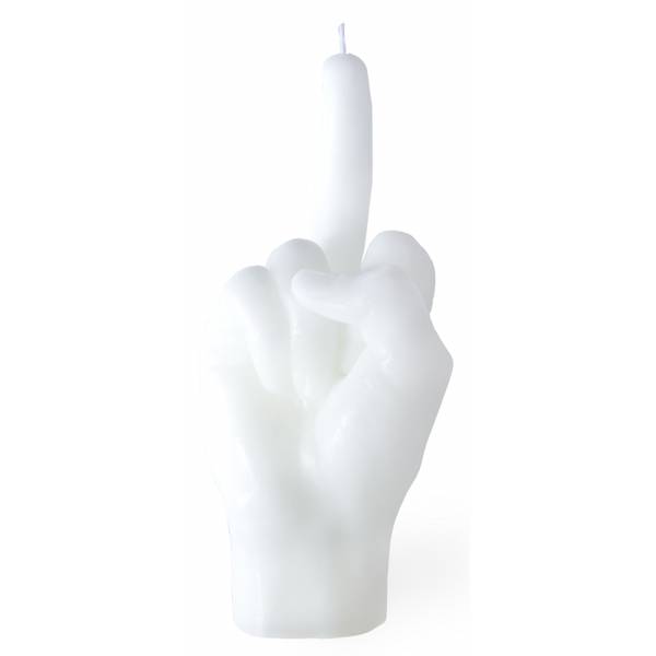 Bougie Majeur Blanc - Cire - 9 x 22 x 8 cm
