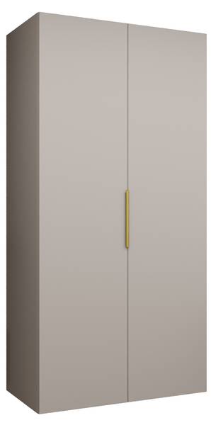 Draaideurkast Marbella 1 grijs - aluminium - 100 x 202 x 52 cm