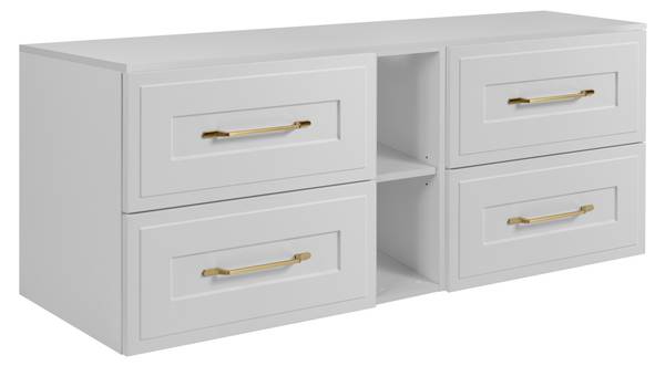 Meuble vasque Verbier IV Blanc - Largeur : 180 cm
