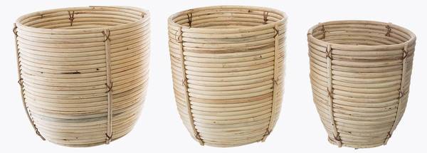 Töpfen TERRASSE ETE 3er-Set Beige - Metall - 35 x 35 x 34 cm