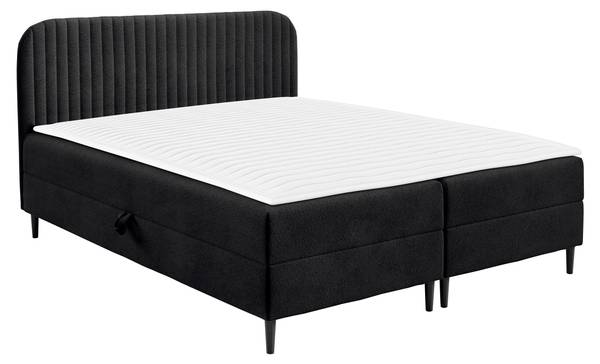 Boxspringbett Box Best 1 Schwarz - Liegefläche Breite: 120 cm