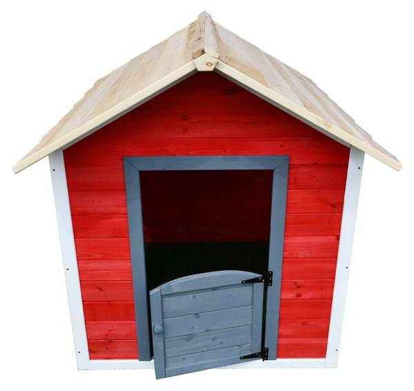 Spielhaus DAS KLEINE SCHLOSS Rot - Holz teilmassiv - 101 x 128 x 106 cm