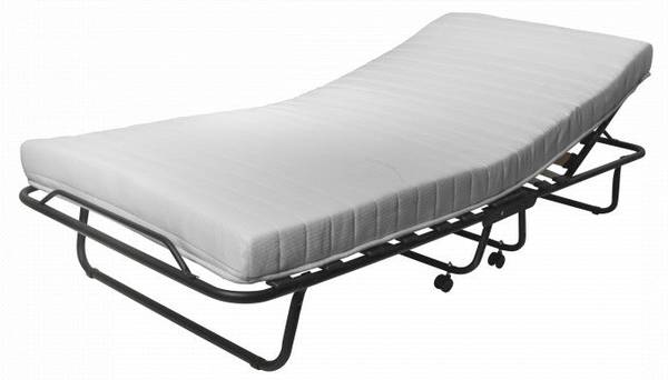 Troonz Opklapbed Napoli zwart - staal - 90 x 32 x 200 cm