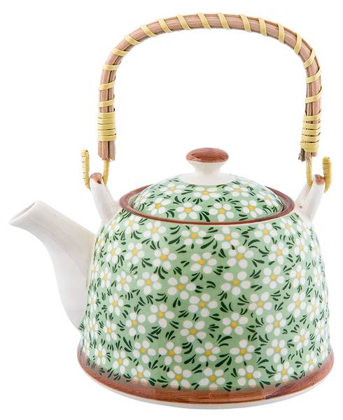 Teekanne mit Filter 2718 Grün - Keramik - 14 x 12 x 18 cm