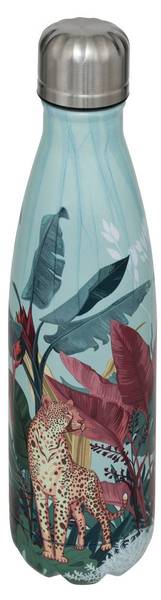 Isolierte Flasche JUNGLE Weiß - Metall - 7 x 27 x 7 cm