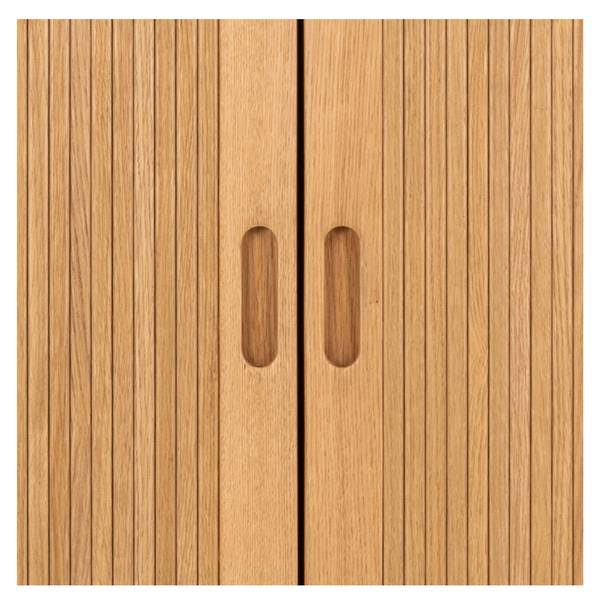 Kleiderschrank Langley Braun - Holzwerkstoff - Holz teilmassiv - 100 x 200 x 55 cm