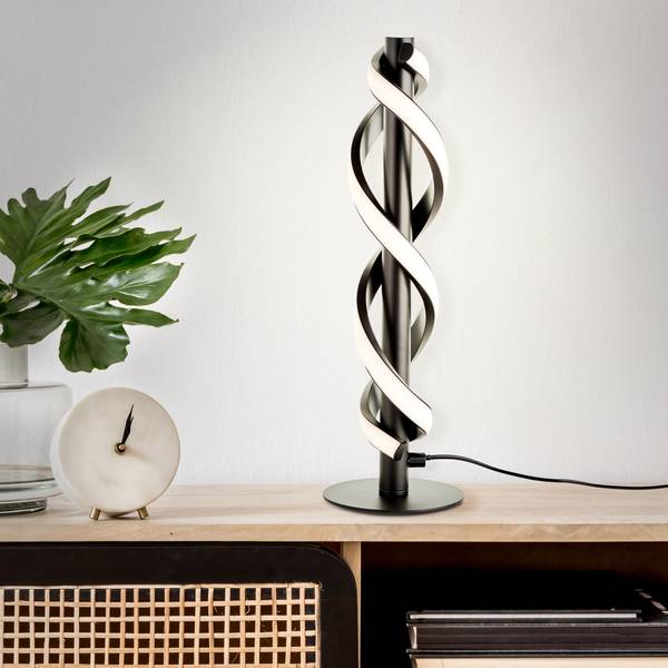 Tischlampen 11311295 1 Schwarz - Kunststoff - 12 x 39 x 12 cm
