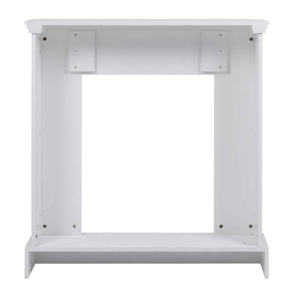 Dekorative Kaminumrandung Acanto Weiß - Holzwerkstoff - 23 x 98 x 23 cm