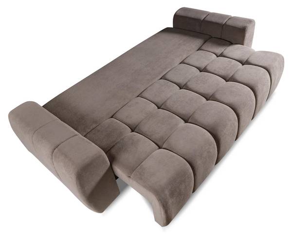 Sofa FUTU Braun - Holzwerkstoff - 263 x 93 x 105 cm