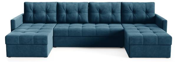 Ecksofa U OLIVIA DL+2P Blau