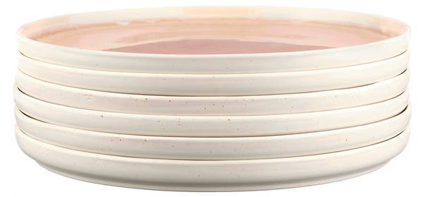 Bord OXYGEN set van 6 roze