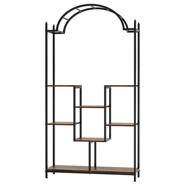Regal Noir Natur Schwarz - Holzwerkstoff - 30 x 190 x 100 cm