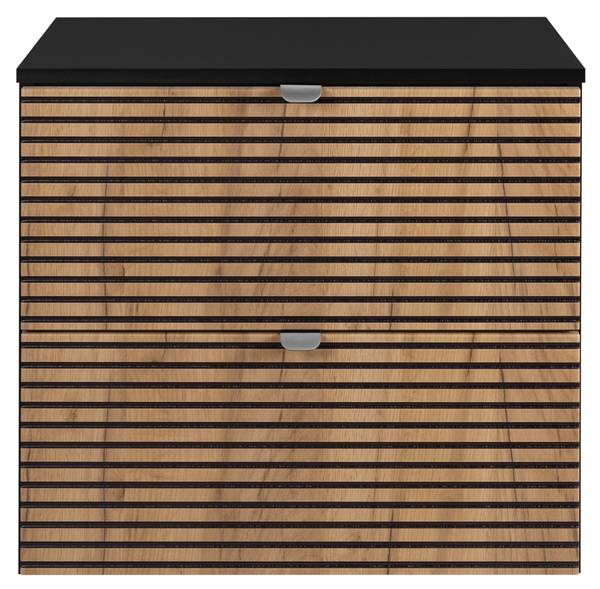 Meuble vasque Tames Noir - Argenté