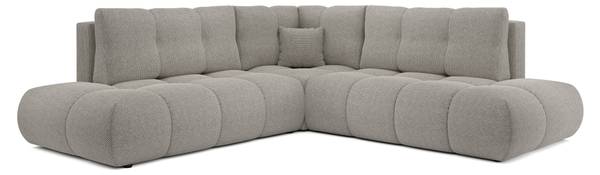 Ecksofa DUCA II CURIO Hellgrau - Ecke davorstehend links