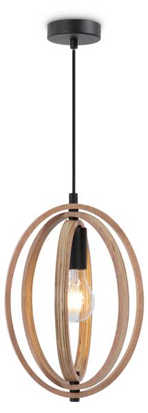 Pendelleuchte Barry S Schwarz - Stahl - 4 x 31 x 21 cm