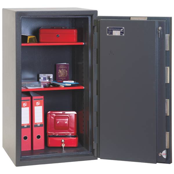 Sicherheitstresor HS2053K Grau - Stahl - 52 x 97 x 50 cm