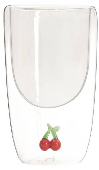 Glas FRULA Rot - Glas - 8 x 15 x 8 cm