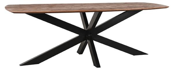 LABEL51 Eetkamertafel Zane - Espresso... Holz teilmassiv - 100 x 76 x 0 cm